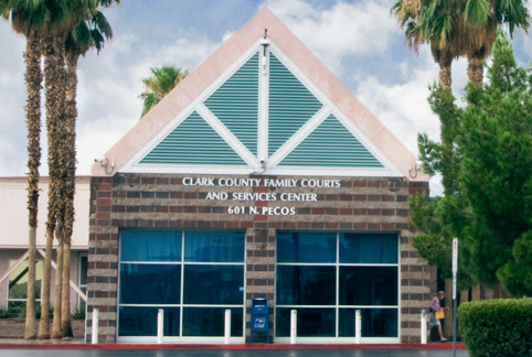 Clark County Family Courts and Services Center building in Las Vegas, NV